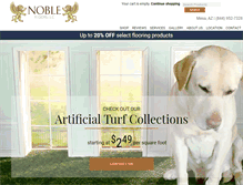 Tablet Screenshot of noblefloors.com